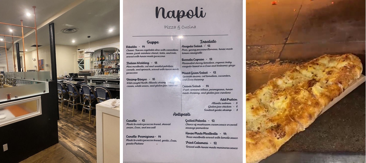 Napoli Pizza e Cucina Menu
